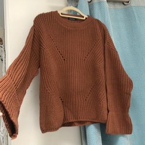 Boohoo burnt orange/brown sweater